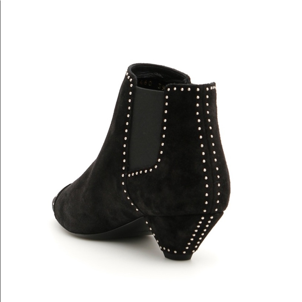 Saint Laurent Black Blaze Studded Booties - Picture 2 of 14